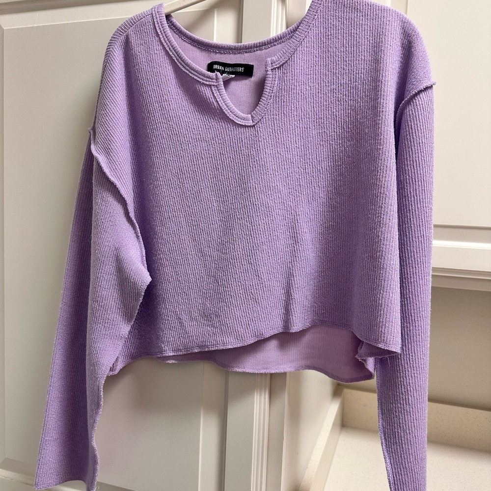 Urban Outfitters Lavender Knit Sweatshirt